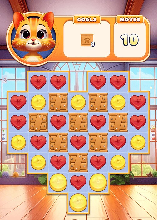 Cat Crunch Game Screenshot